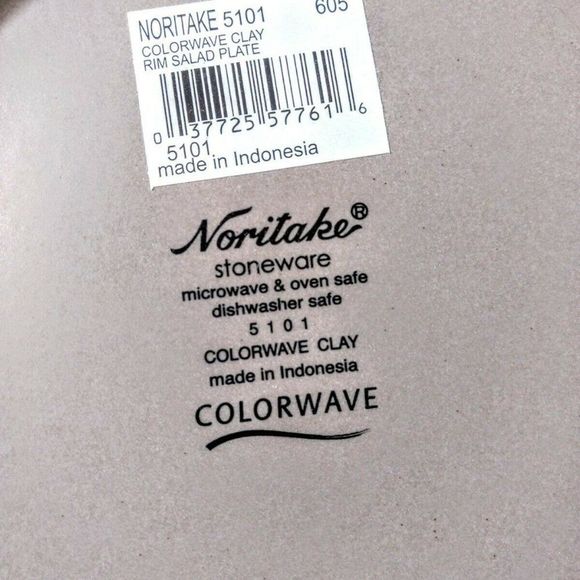 Noritake Colorwave Rim 4 Piece Place Setting In Clay - Picture 4 of 5